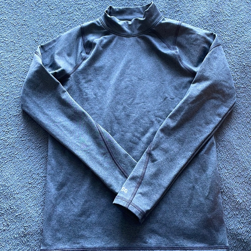 Base layer undershirt, size youth large, grey. Great for cold weather sports.
